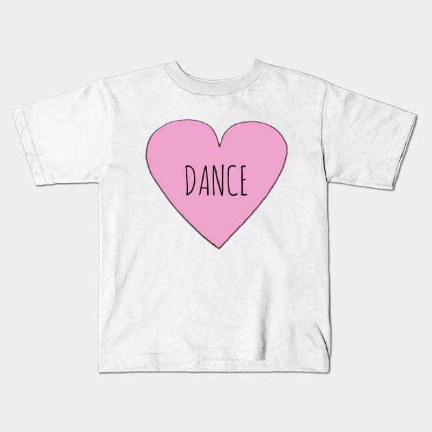 Love Dance Kids T-Shirt by wanungara